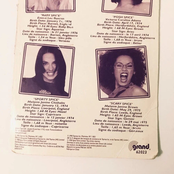 Vintage 1998 Scary Spice Girls 6 Inch Tall Action Figure Doll Mel B Damaged - Picture 5 of 13